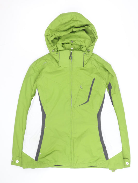 ZeroXposur Women Green Ski Jacket M Waterproof Hooded Winter Coat