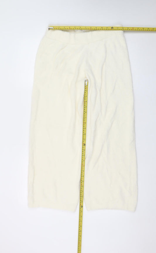 Marks and Spencer Ivory Knit Women's M Elastic Waist Lounge Sweatpants