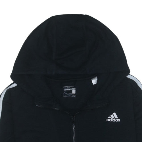 adidas Men's Black XL Full Zip Hoodie Sports Essentials