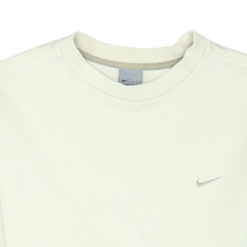 Nike Men's Ivory Pullover Sweatshirt S Crew Neck Fleece