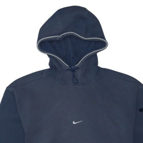 Nike Men's Blue Pullover Fleece Hoodie Size M