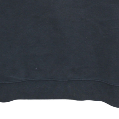 Nike Men's Black Crew Neck Sweatshirt S Pullover Fleece Logo