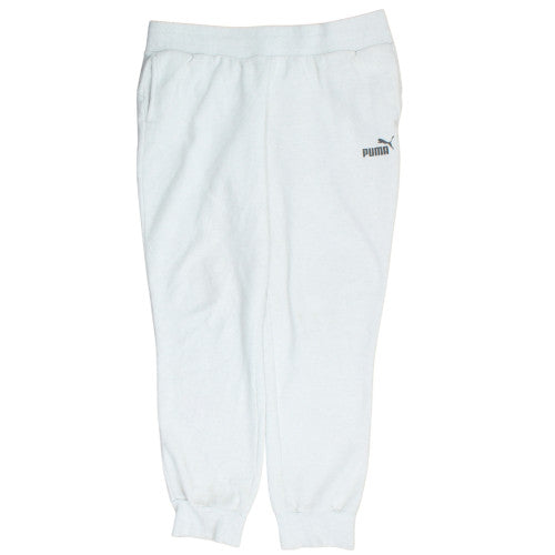 Additional front view of Puma women’s white xl jogger sweatpants elastic waist casual trousers