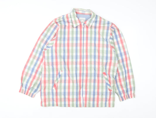 Koret Francisca Men's Multicoloured Check Cotton Full Zip Jacket Size S