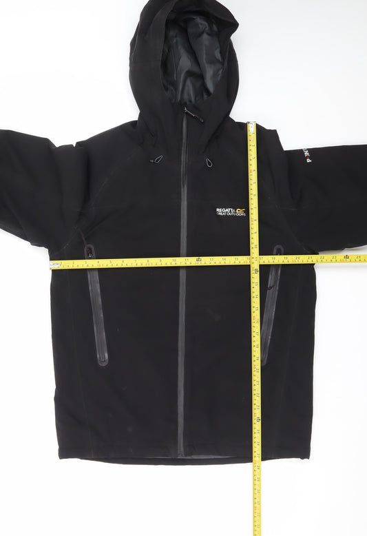 Regatta Men's Black M Softshell Waterproof Hooded Outdoor Jacket