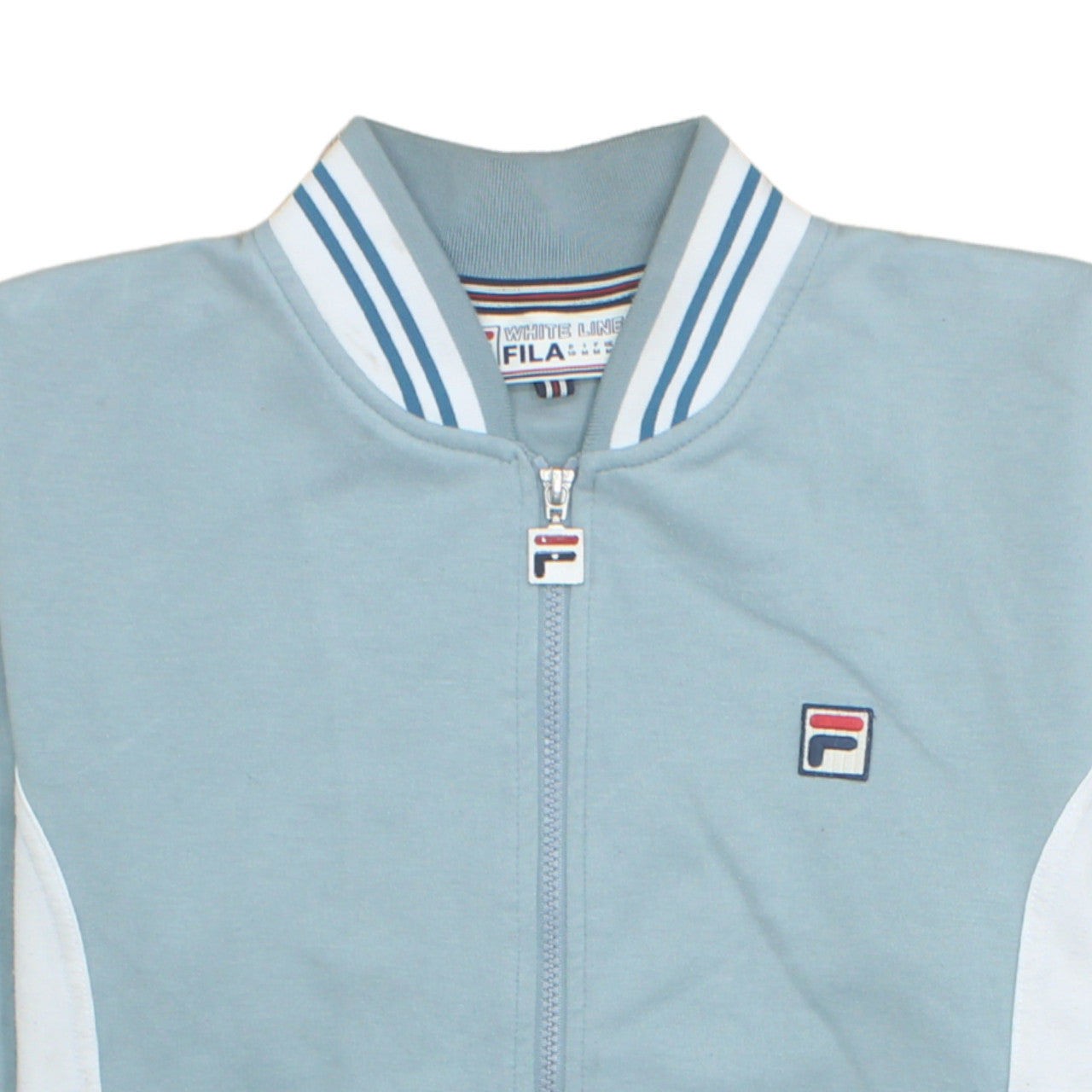 Fila White Line Men's Blue Full Zip Sports Sweatshirt M