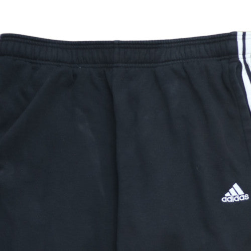 Mens UK Size XL adidas Regular Fit Jogger Black Trousers