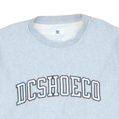DC Shoes Mens Grey XL Crew Neck Pullover Sweatshirt Cotton Blend
