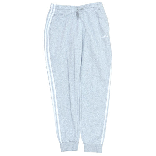 Adidas Men Grey Jogger Sweatpants Size M Regular Fit Side Stripe