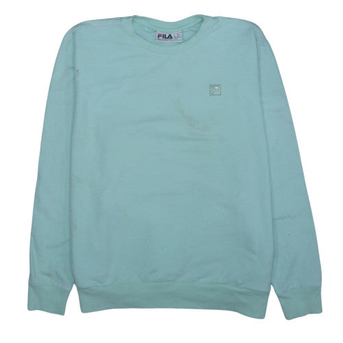 Additional front view of Fila women’s mint green xxl pullover sweatshirt cotton blend