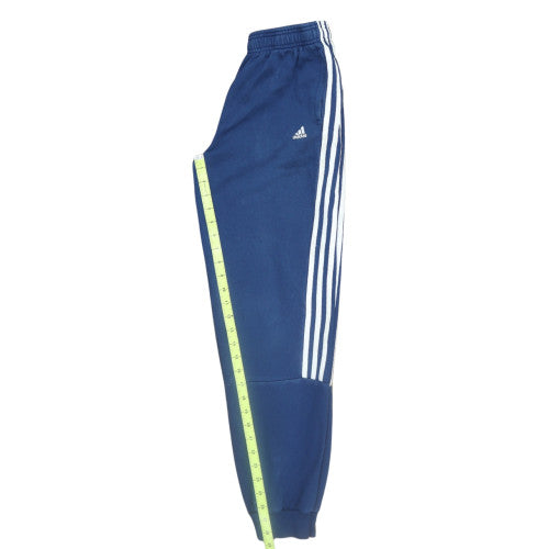 Adidas Boys Blue Jogger Trousers 13-14 Years Fleece Elastic Waist