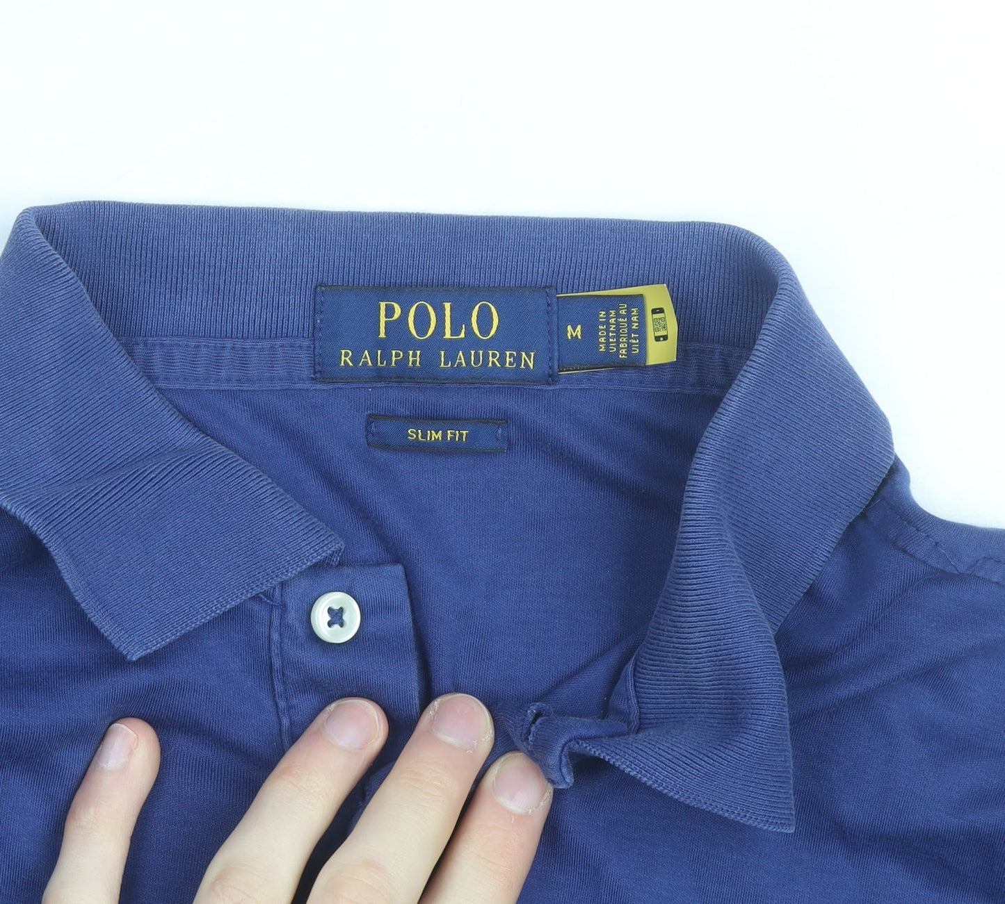 Ralph Lauren Men's Blue Slim Fit Polo Shirt M