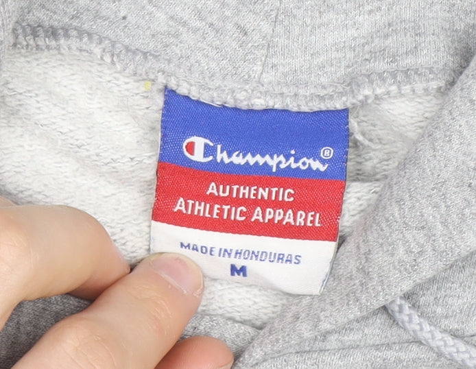 Champion Men's Grey University Pullover Hoodie Size M Regular Fit