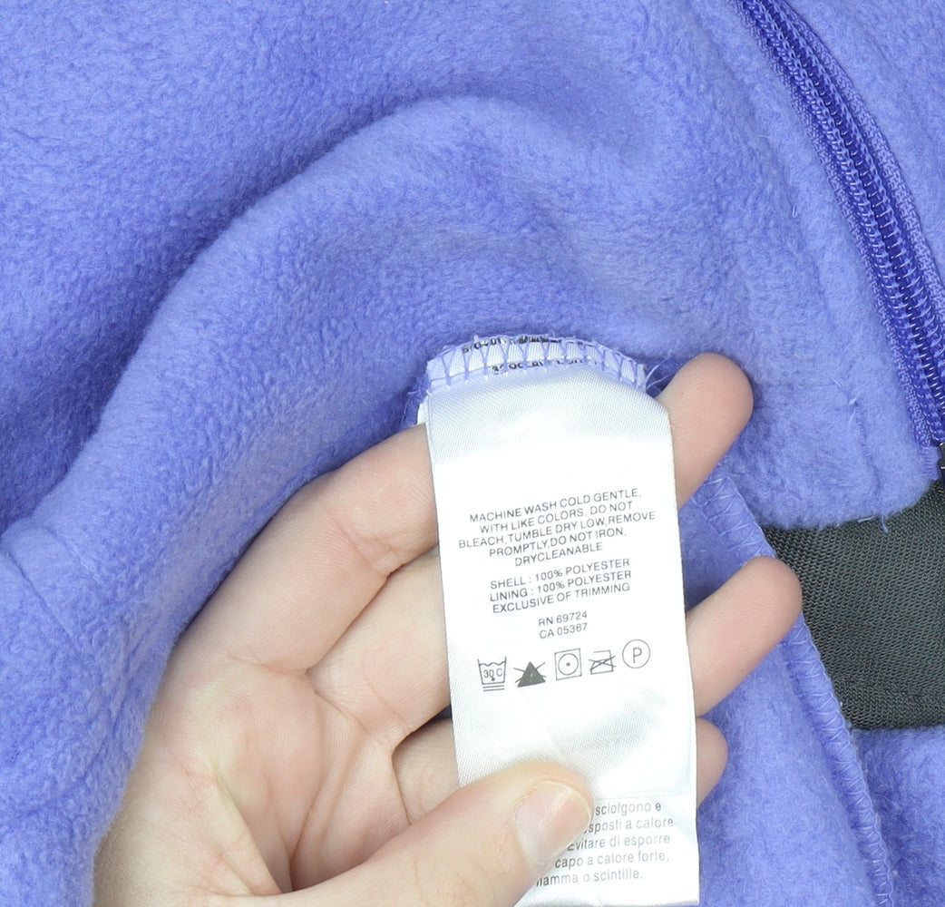 Columbia Women Purple Full Zip Fleece Jacket Size L