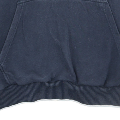Calvin Klein Men's Blue Pullover Hoodie Size M Logo Fleece