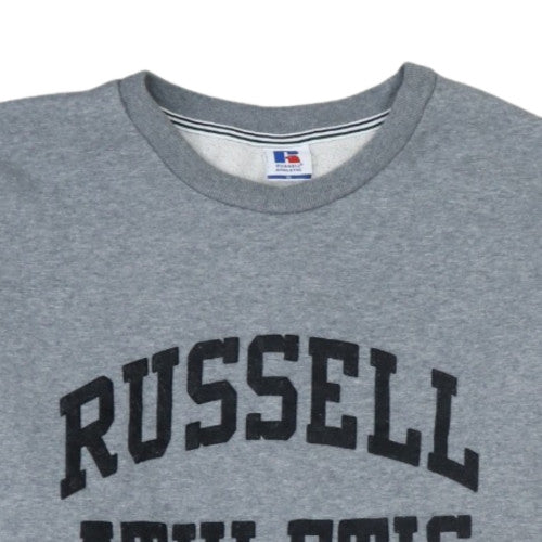 Russell Athletic Men’s Grey XL Crew Neck Fleece Sports Sweatshirt