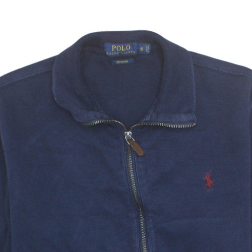 Ralph Lauren Men’s Blue Cotton Full Zip Jumper Size S