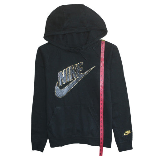 Nike Women's Black Medium Pullover Hoodie with Logo