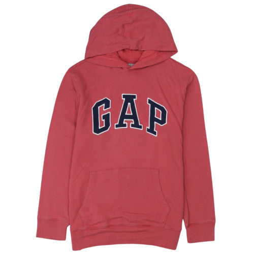 Gap Women’s Red Pullover Hoodie L Cotton Logo Casual Sweatshirt