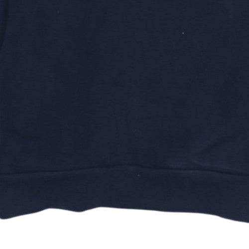 Lacoste Men's Blue L 1/2 Zip Fleece Sweatshirt Regular Fit