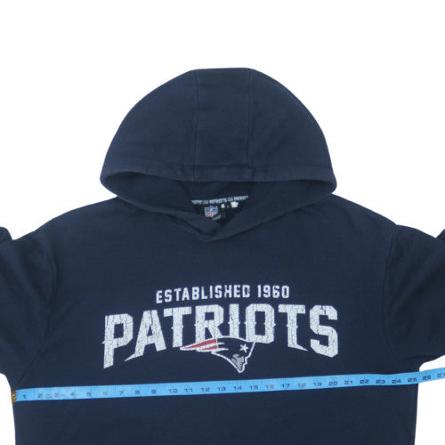 Primark NFL Patriots Men's Blue Pullover Hoodie L Regular Fit