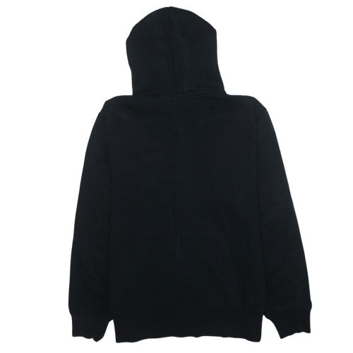 Nike Womens Black Full Zip Hoodie Size L Cotton Blend