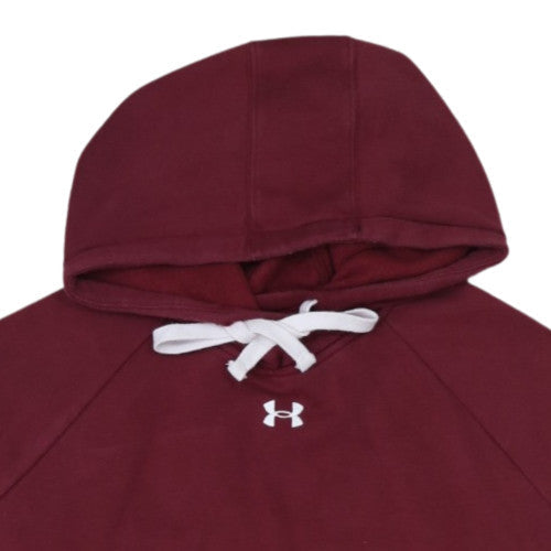 Under Armour Women Burgundy XL Pullover Hoodie Loose Fit Fleece