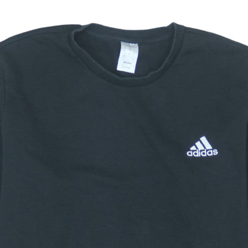 Adidas Men's Black XL Pullover Sweatshirt Crew Neck Logo Sportswear