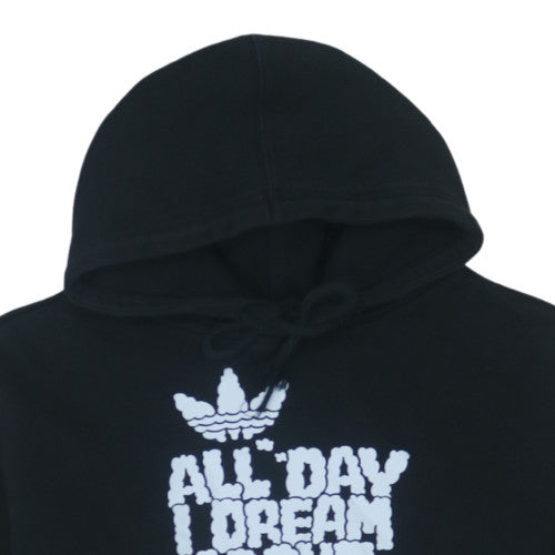 Additional view of Adidas women’s black xs pullover hoodie 'all day i dream about sneakers'