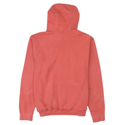 Nike Womens Coral Pink Pullover Hoodie Size M Fleece Lined Casual