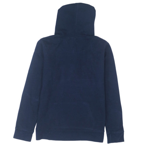 GAP Womens Navy Blue Pullover Hoodie Medium Cotton Blend Logo