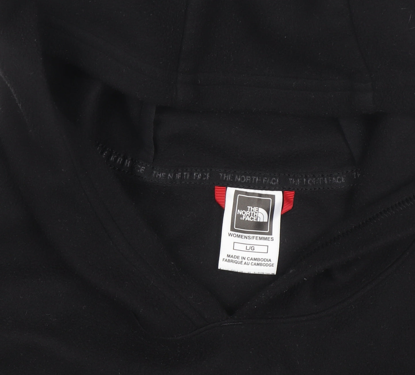 The North Face Women's Black Pullover Hoodie Fleece L Size