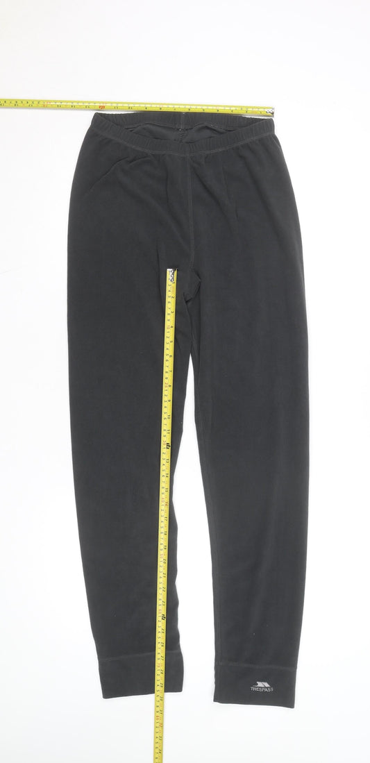 Trespass Mens Black XS Fleece Thermal Compression Leggings