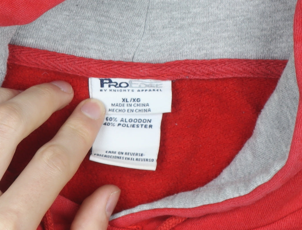 Pro Edge Men's Red XL Pullover Hoodie Miami University Redhawks