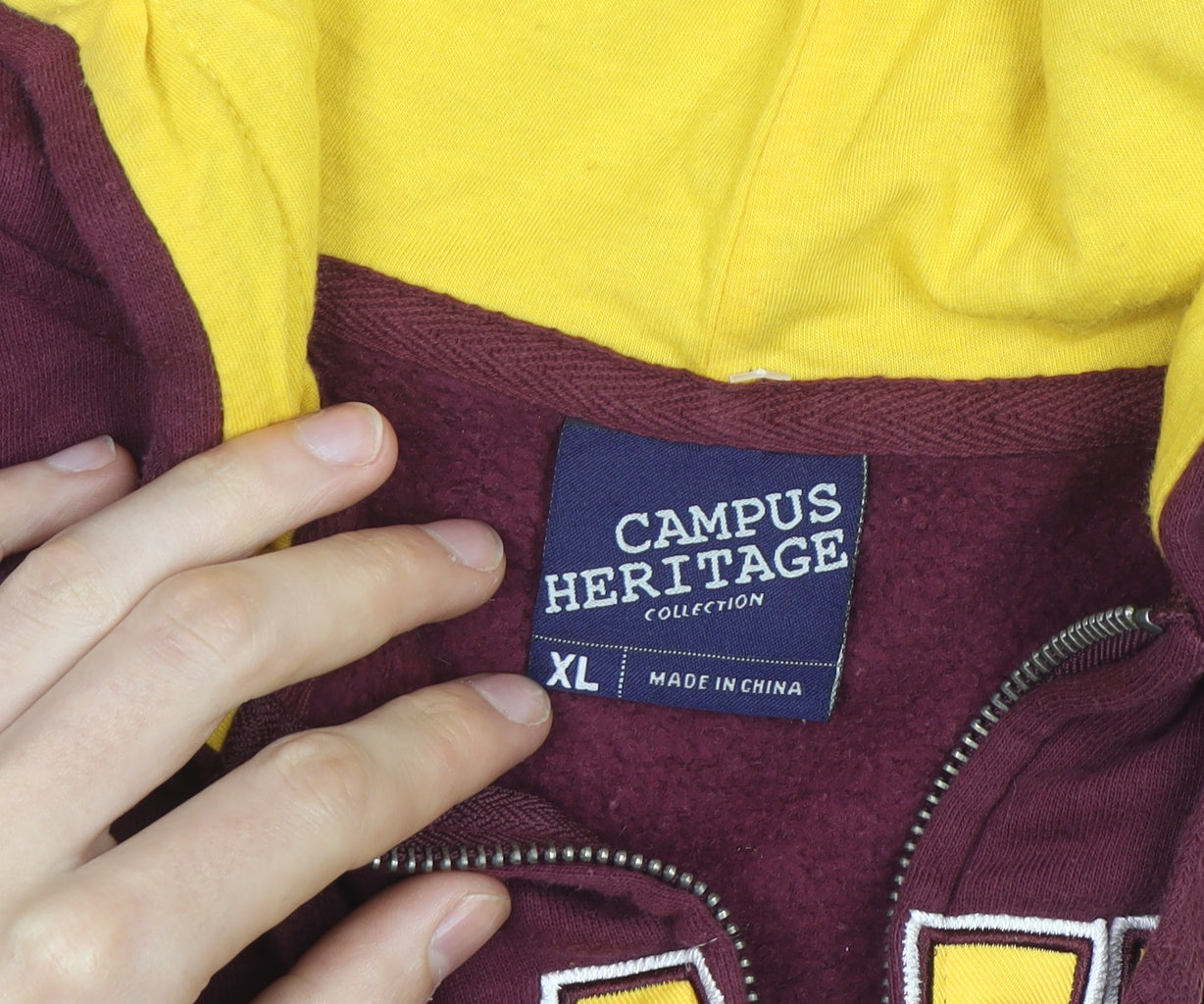 Campus Heritage Men’s Brown XL Full Zip Hoodie Sun Devils Sportswear