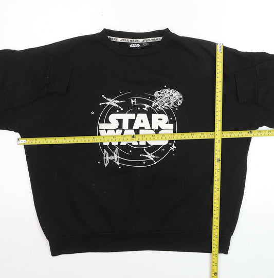 Star Wars Men’s Black Sweatshirt Small Regular Fit Pullover