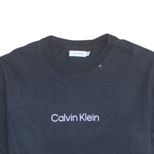 Calvin Klein Men's Black XL Crew Neck Cotton T-Shirt