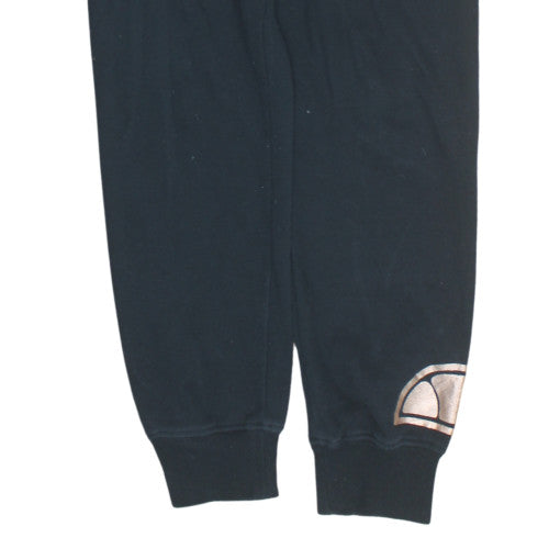 Additional view of Ellesse men’s black jogger sweatpants, size L, drawstring waist cotton blend