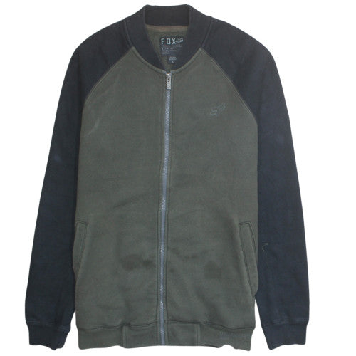 Fox Men's Green Slim Fit Full Zip Activewear Jacket L