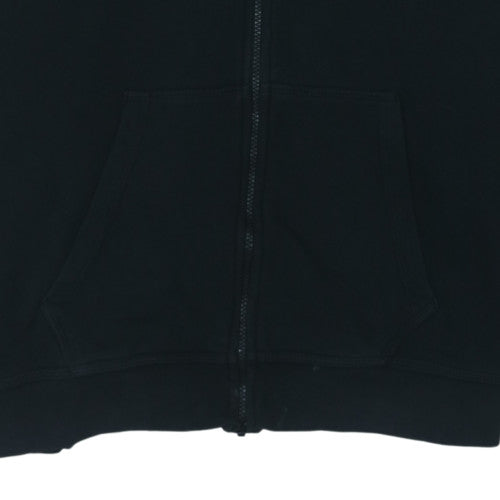 Nike Men's Black Full Zip Hoodie L Swansea University Logo