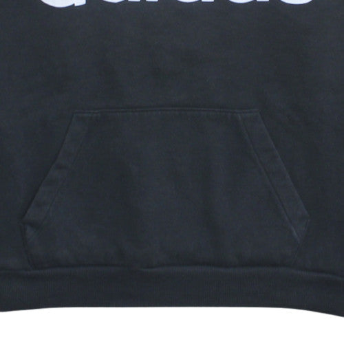 Additional view of Adidas men’s black pullover hoodie large logo sportswear sweatshirt