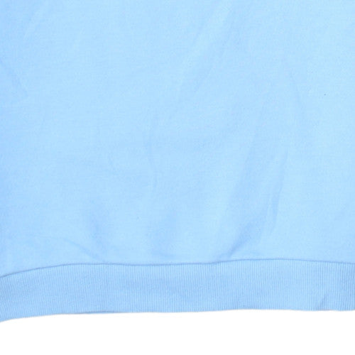 Additional view of Fila boys’ blue logo crew neck sweatshirt, size 14, years cotton blend