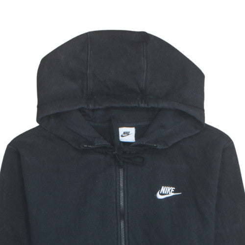 Nike Womens Black Full Zip Hoodie Small Hooded Sweatshirt