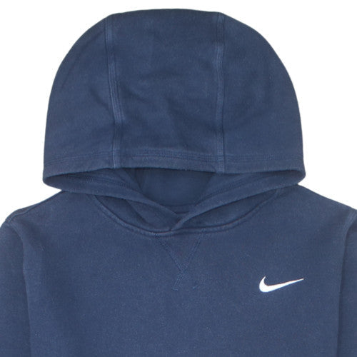 Nike Boys Blue Pullover Hoodie XL 13-15 Years Fleece Logo Sweatshirt