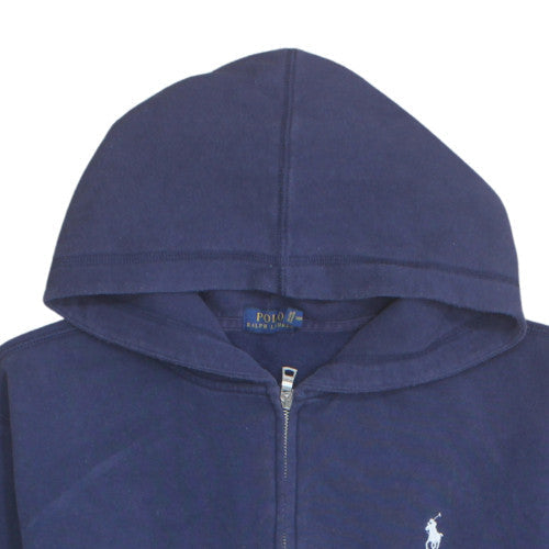 Polo Ralph Lauren Womens Navy Full Zip Hoodie Size M Cotton Blend