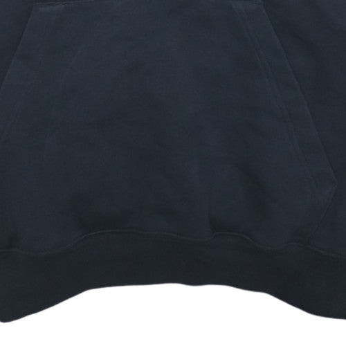 Additional view of Adidas women’s black full zip hoodie, size UK 8-10, hooded logo sweatshirt