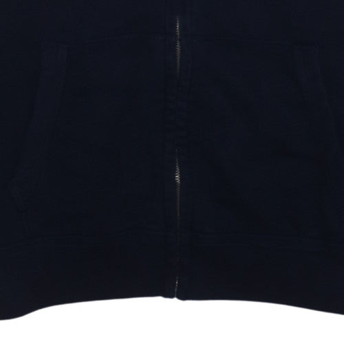 GAP Men’s Black Full Zip Hoodie M Logo Fleece Sweatshirt