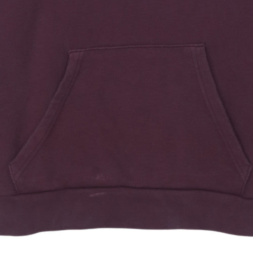Adidas Men's Brown Pullover Hoodie M Regular Fit Sports Fleece