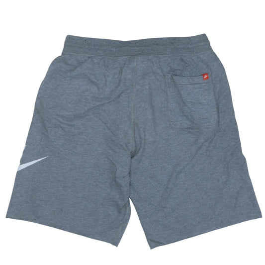Nike Men's Grey Regular Fit Sweat Shorts Size L with Drawstring Waist