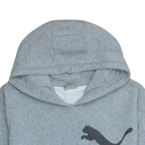 Puma Men’s Grey XL Pullover Hoodie Sweatshirt with Logo Graphic